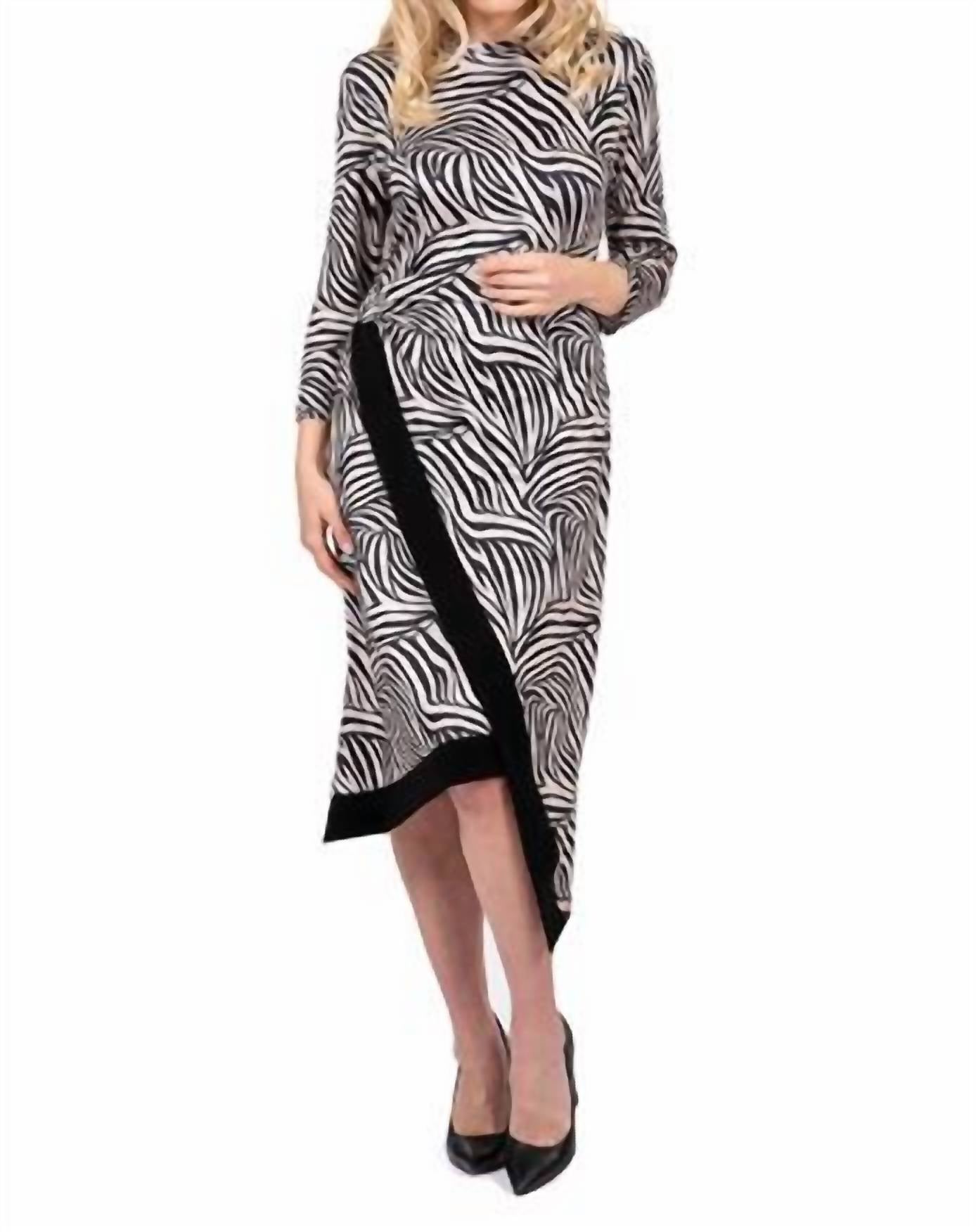 Scapa - Printed Asymmetric Midi Dress