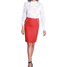 Ina Fashion - Sophia's High Waist Tweed Skirt