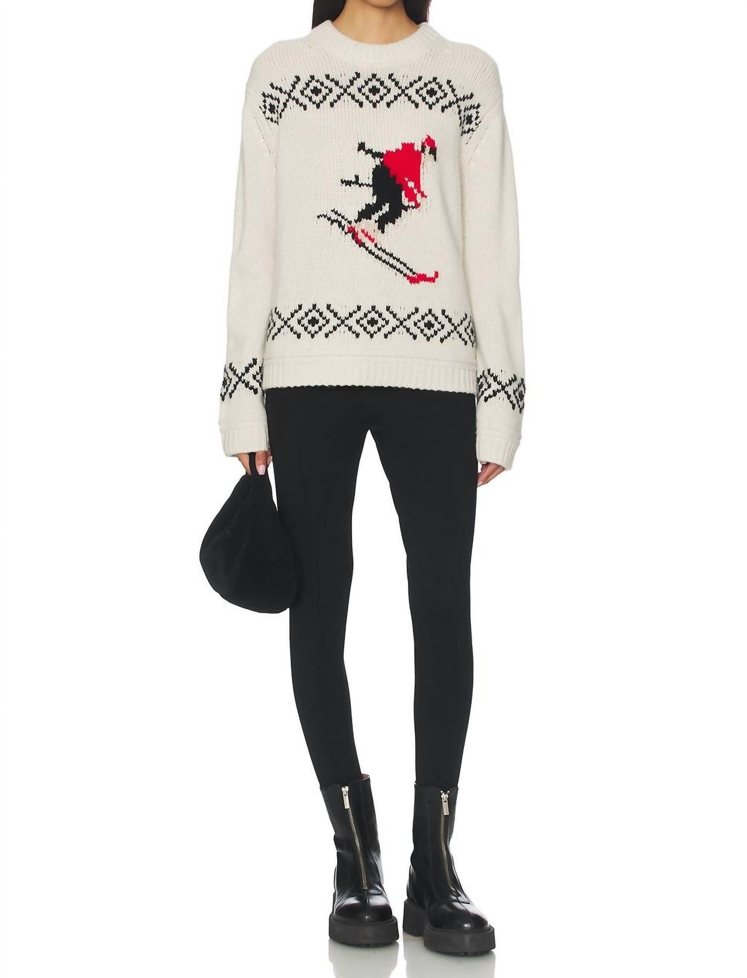 White + Warren - SKI CREWNECK SWEATER
