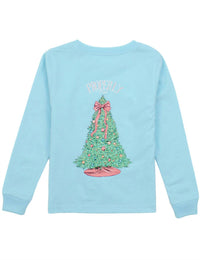 Properly Tied - Girl's Merry And Bright Long Sleeve Tee