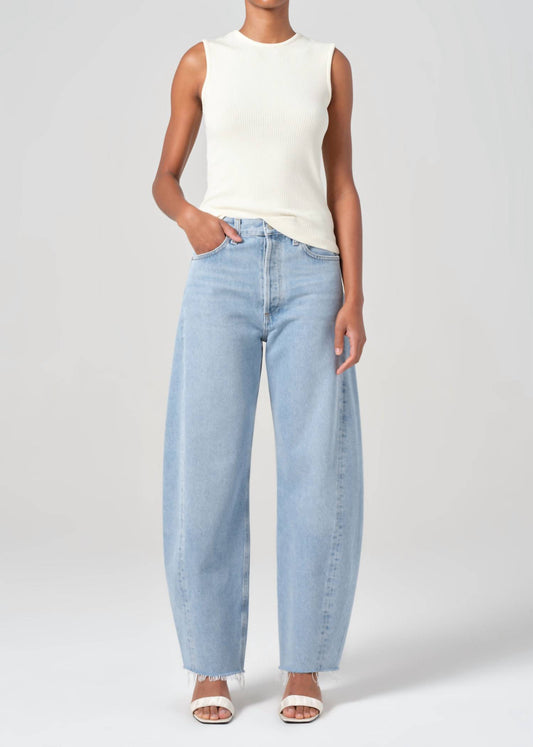 Agolde - Luna High Rise Pieced Barrel Jean