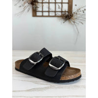 Outwoods - Women's Bold Buckle Slide Sandals