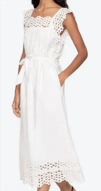 Sea - Leila Eyelet Midi Dress