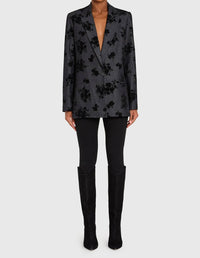 Amanda Uprichard GRADY BLAZER in indigo - women's jacket - view 6