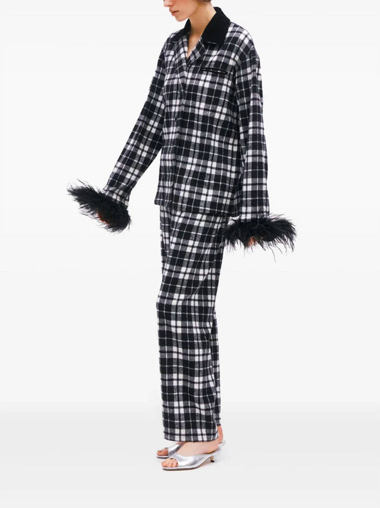Sleeper - Checked Flannel Pajama Set