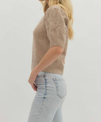 Entro - Applique Sleeve Detail Top