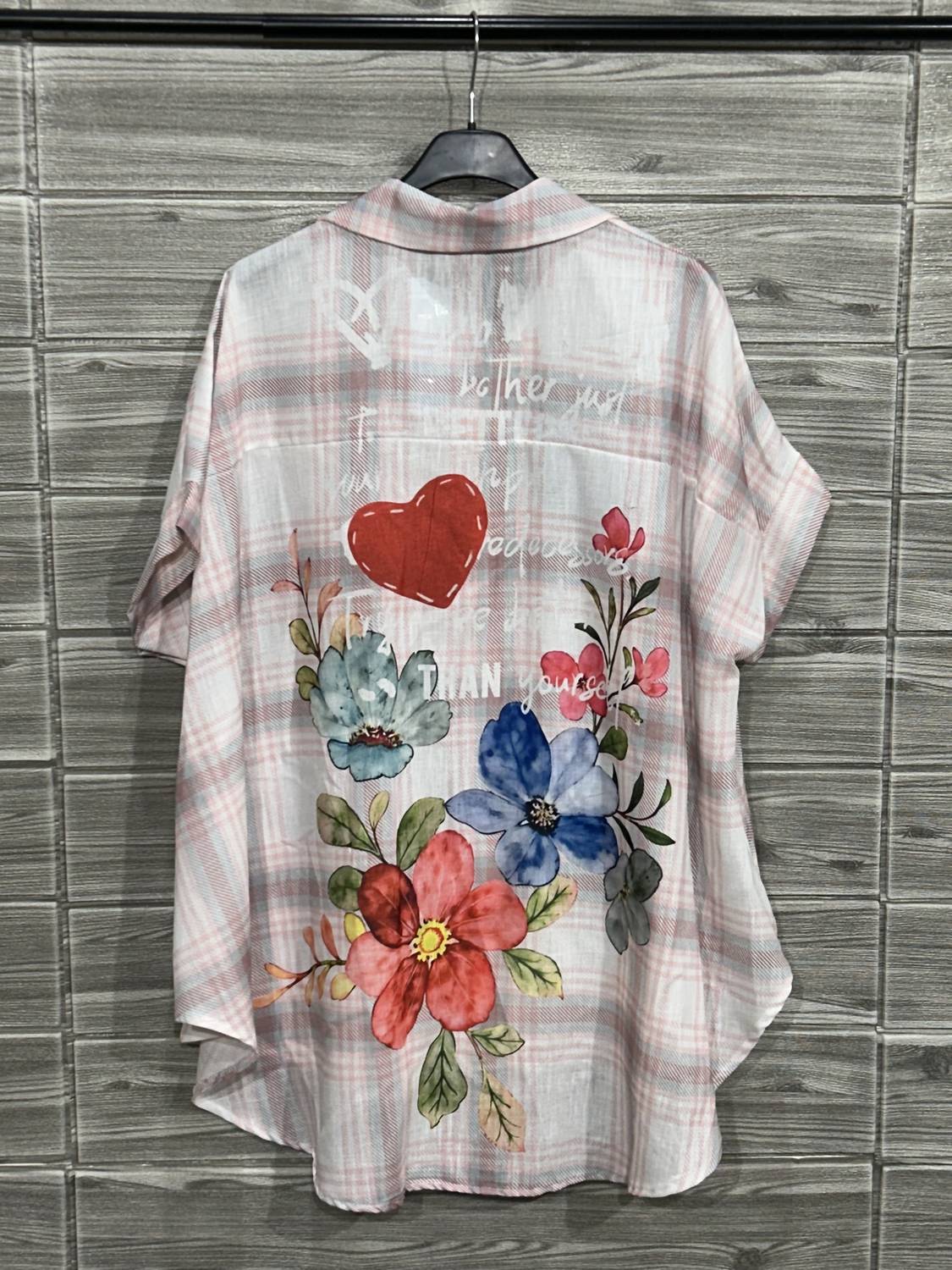 Oz - Women's Printed Button Down Shirt