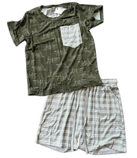 Laree + Co. - Boy's Thomas Trains Bamboo Youth T-shirt & Shorts Set