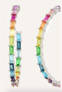 Debbie Katz - Rainbow Hoop Earrings