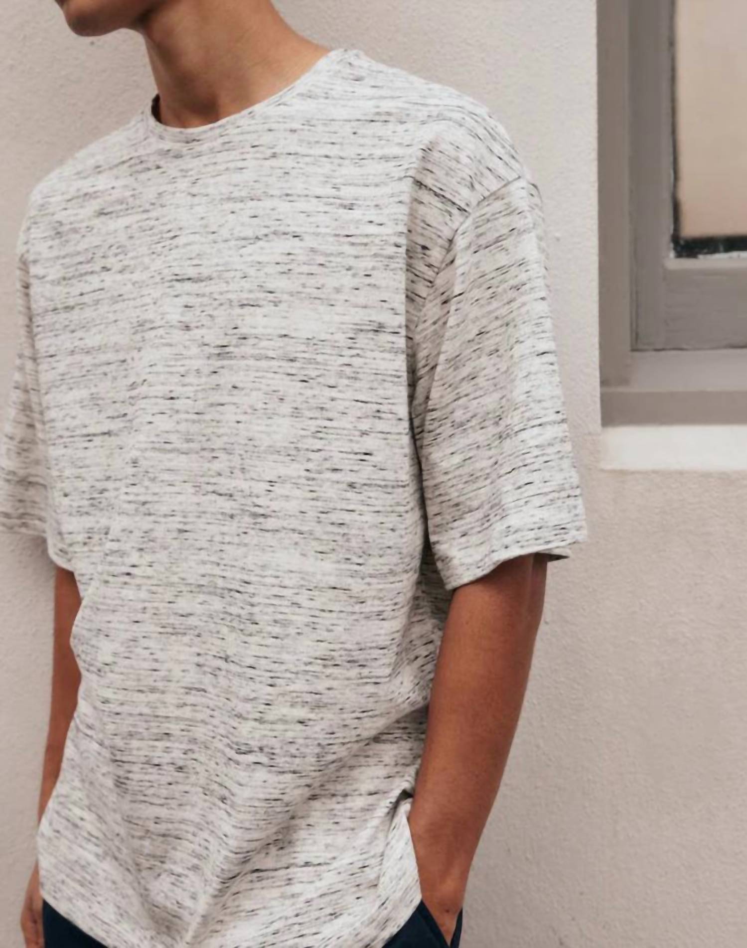 Kowtow Box Tee in marble - men's t-shirt - alternate view