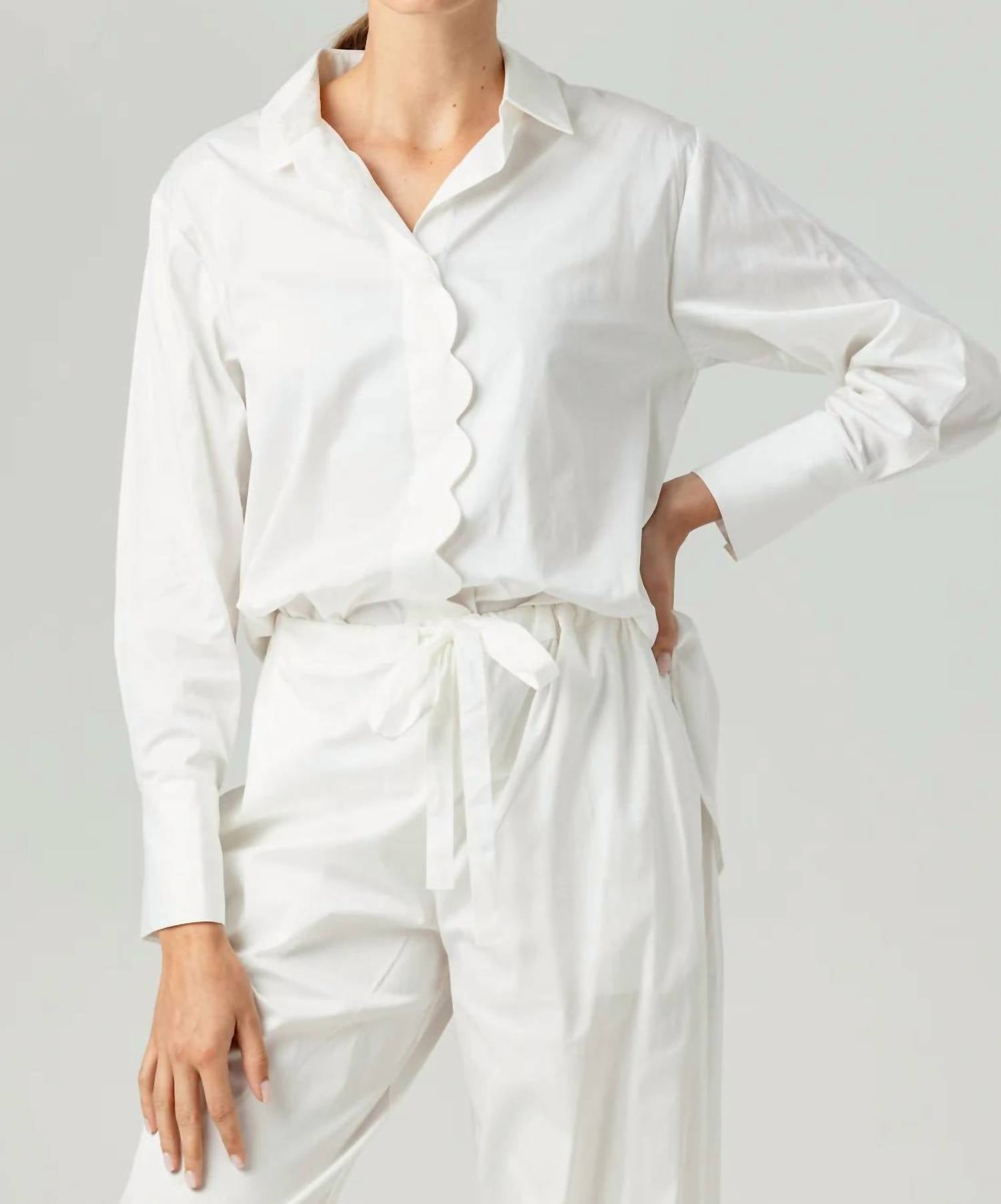 Sundays - Coral Button-front Shirt