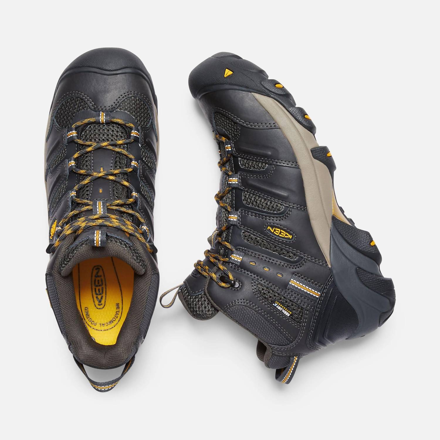 Keen - Men's Lansing Mid Waterproof Steel Toe Shoes