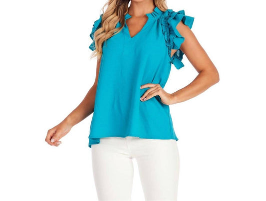 Mudpie - Dahlia Ruffle Top