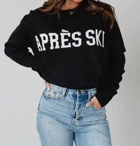 Panache Apres Ski Sweater in black - women's cardigan