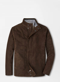 PETER MILLAR Norwalk Nubuck Coat in espresso - men's jacket - view 4