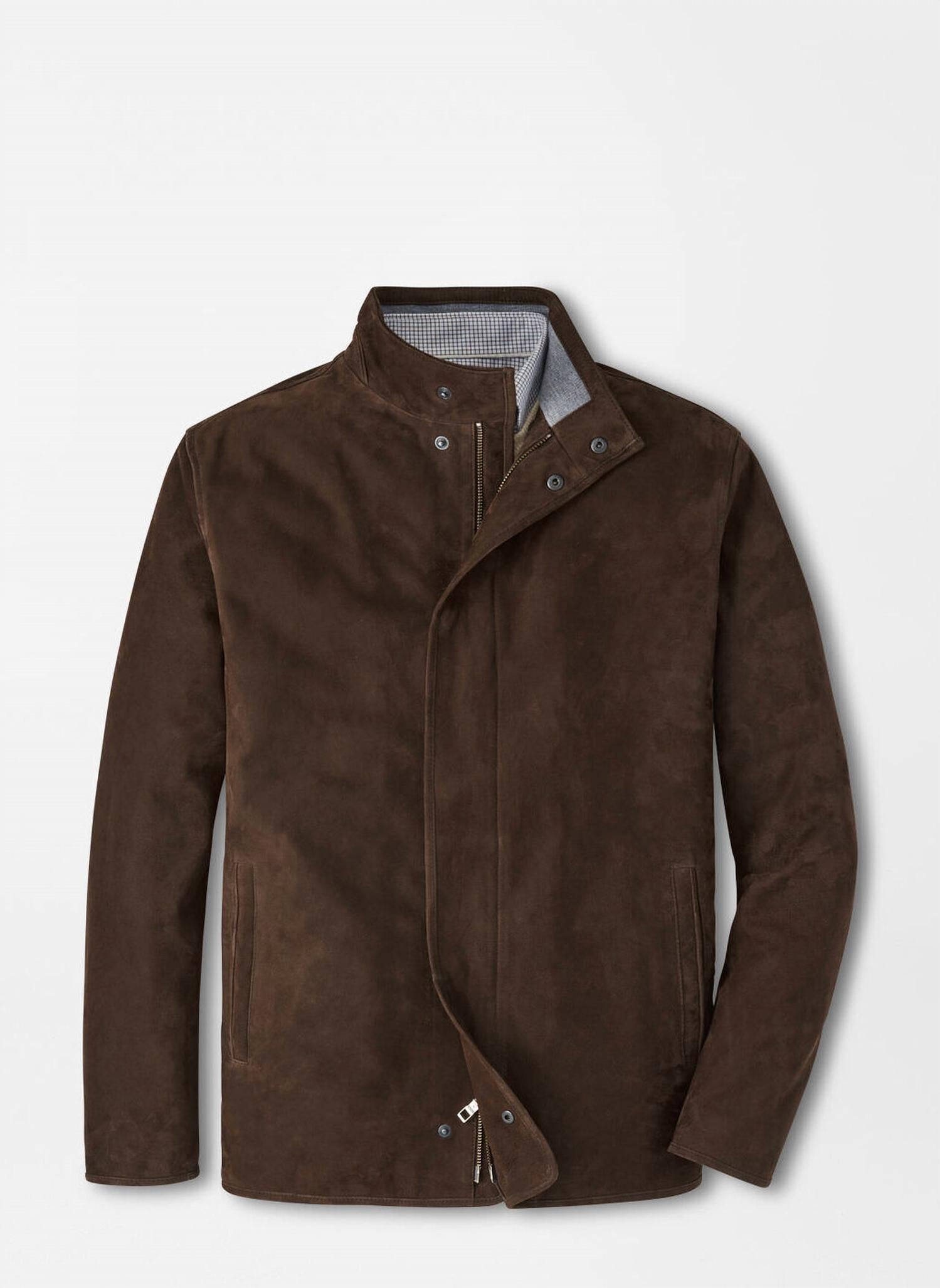 PETER MILLAR Norwalk Nubuck Coat in espresso - men's jacket - view 4