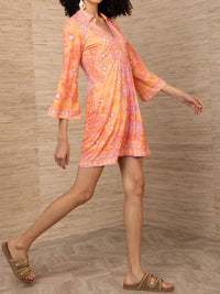 HALE BOB Zella Jersey Dress in orange - women's dress - alternate view