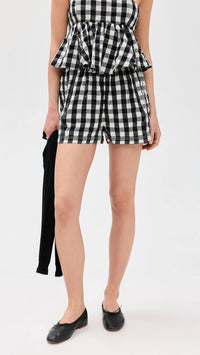 Free People - Get Free Seersucker Pull On Shorts