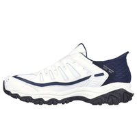 Skechers Men's After Burn Sneakers in white navy - men's sneaker - view 4