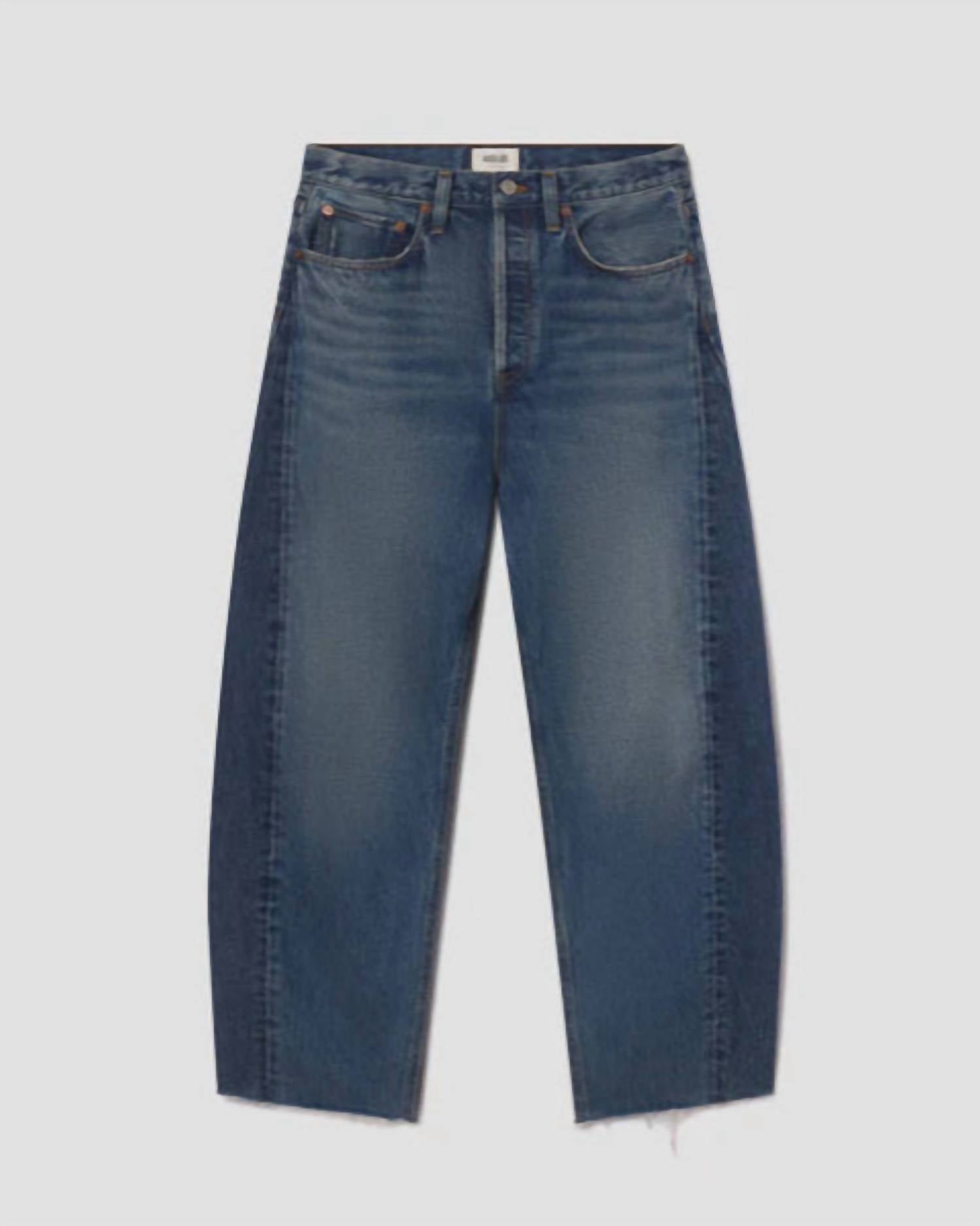 AGOLDE Women's Luna High Rise Pieced Taper Jean in split - women's jeans - view 5