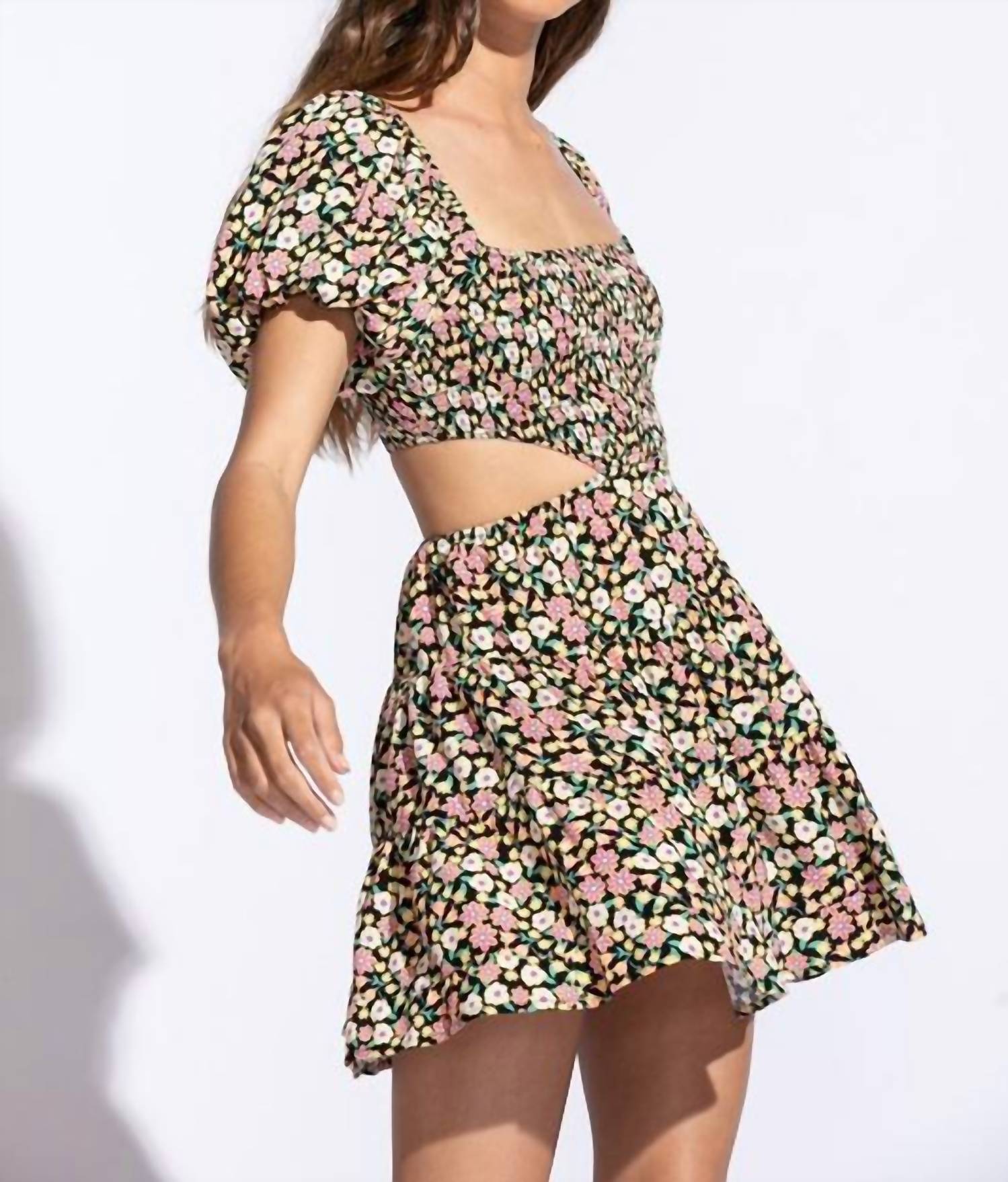 Sky To Moon - Smock Top Floral Dress