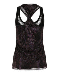 Salvatore Ferragamo - Women's Crystal Embellished Mesh Tank Top