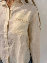 Splendid - Stella Linen Trim Button Down Shirt