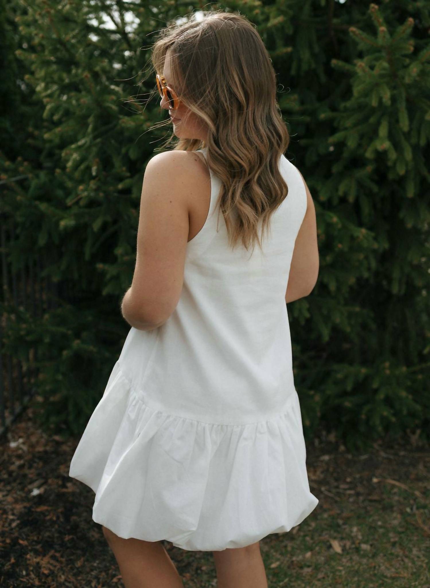 Mable - Mini Bubble Hem Dress