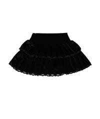 Flowers By Zoe - Girls Olympia Lace Velvet Skirt