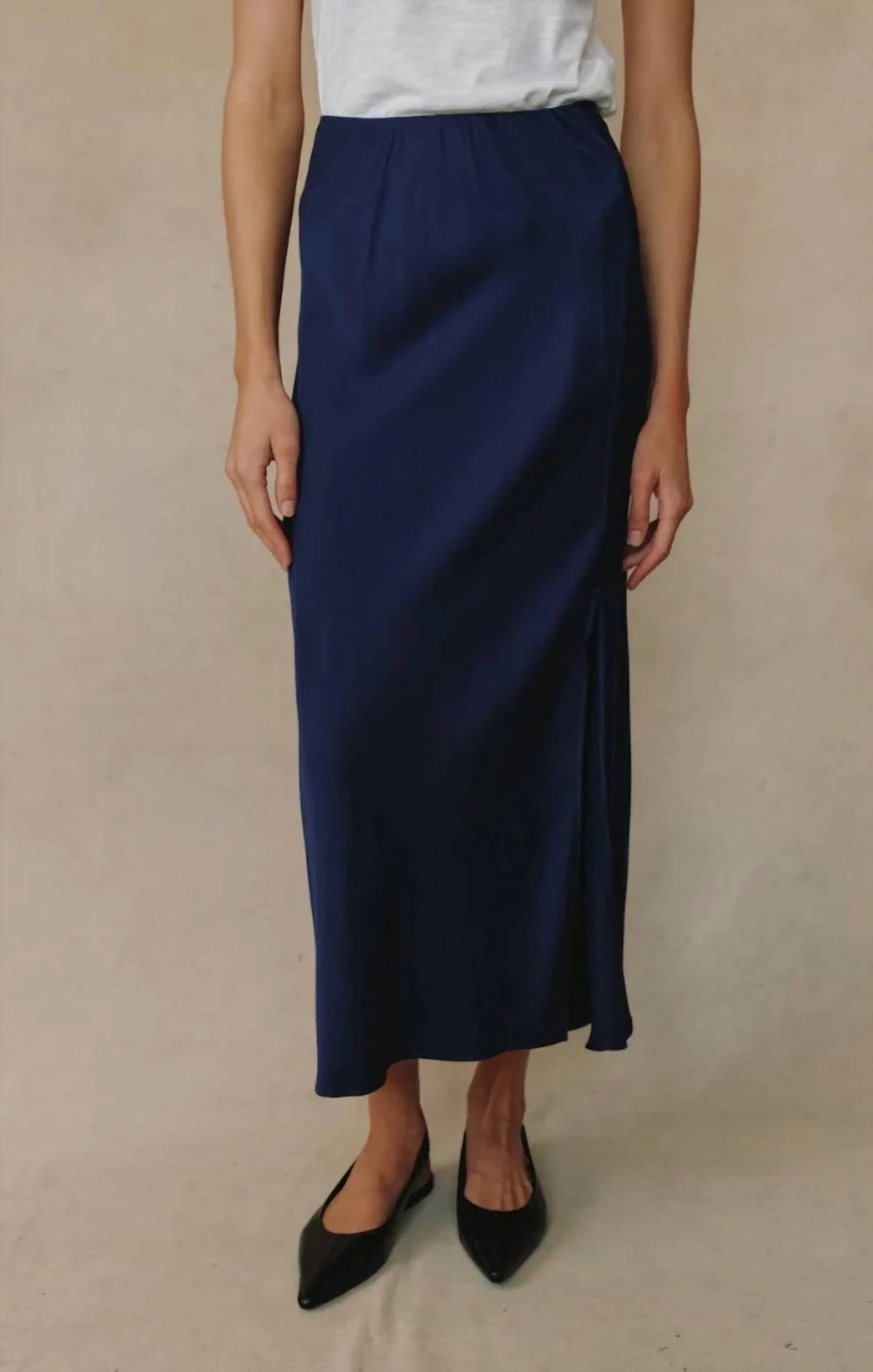 Bella Dahl - Side Slit Bias Maxi Skirt