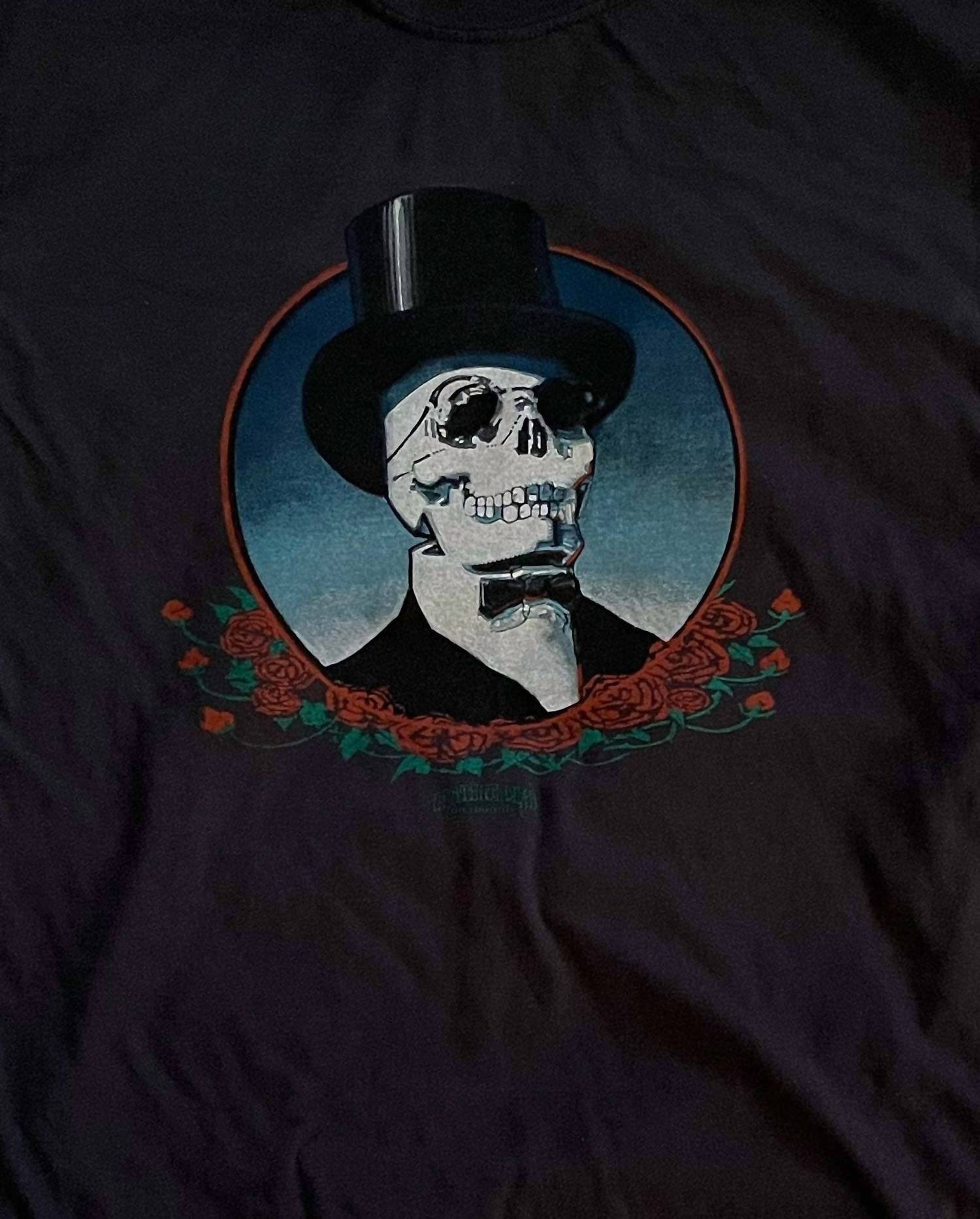 The Ampal Creative Men's Top Hat Tee in black - men's t-shirt - detail view