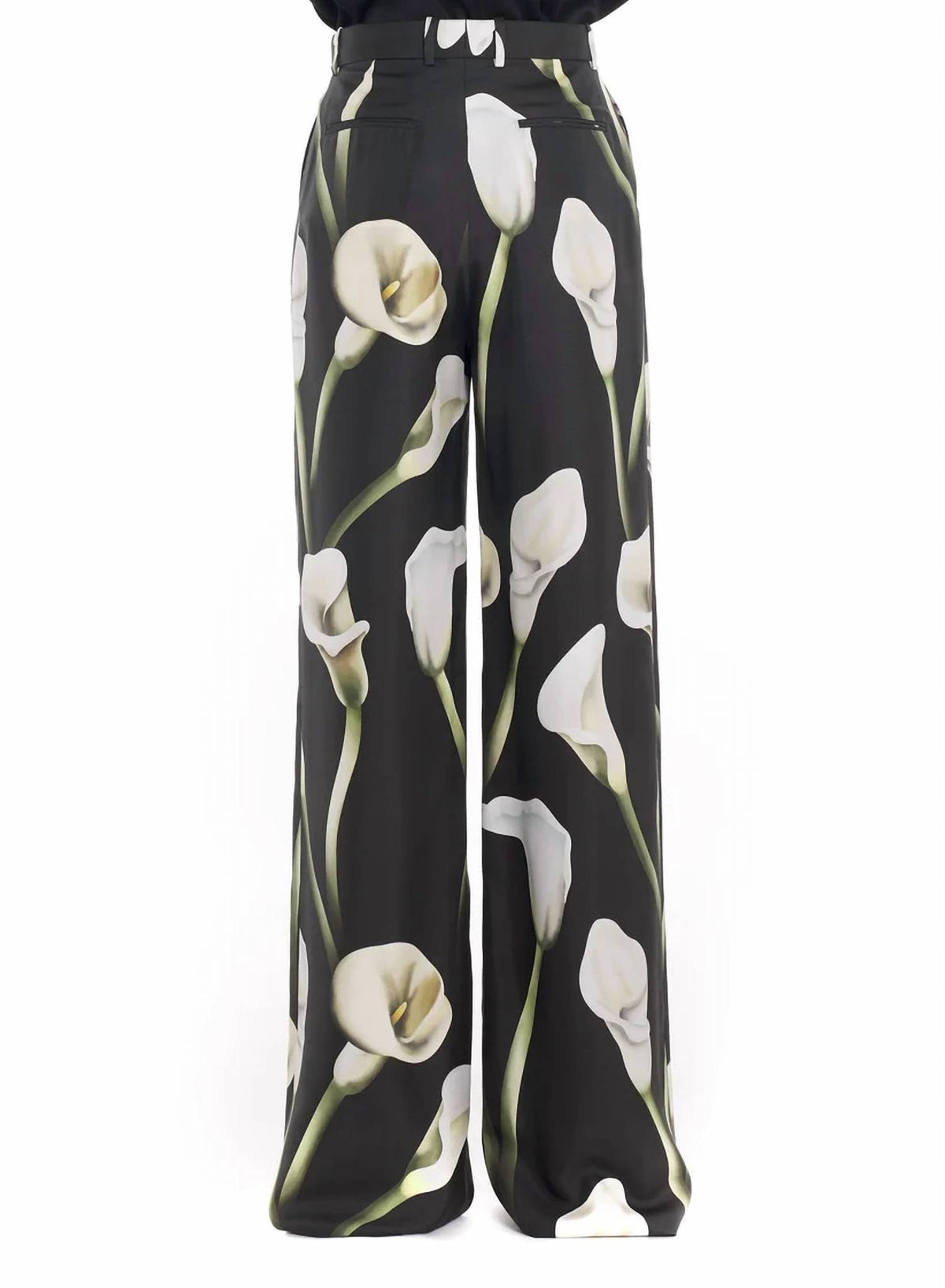 Lanvin - Silk Print Wide Leg Pant