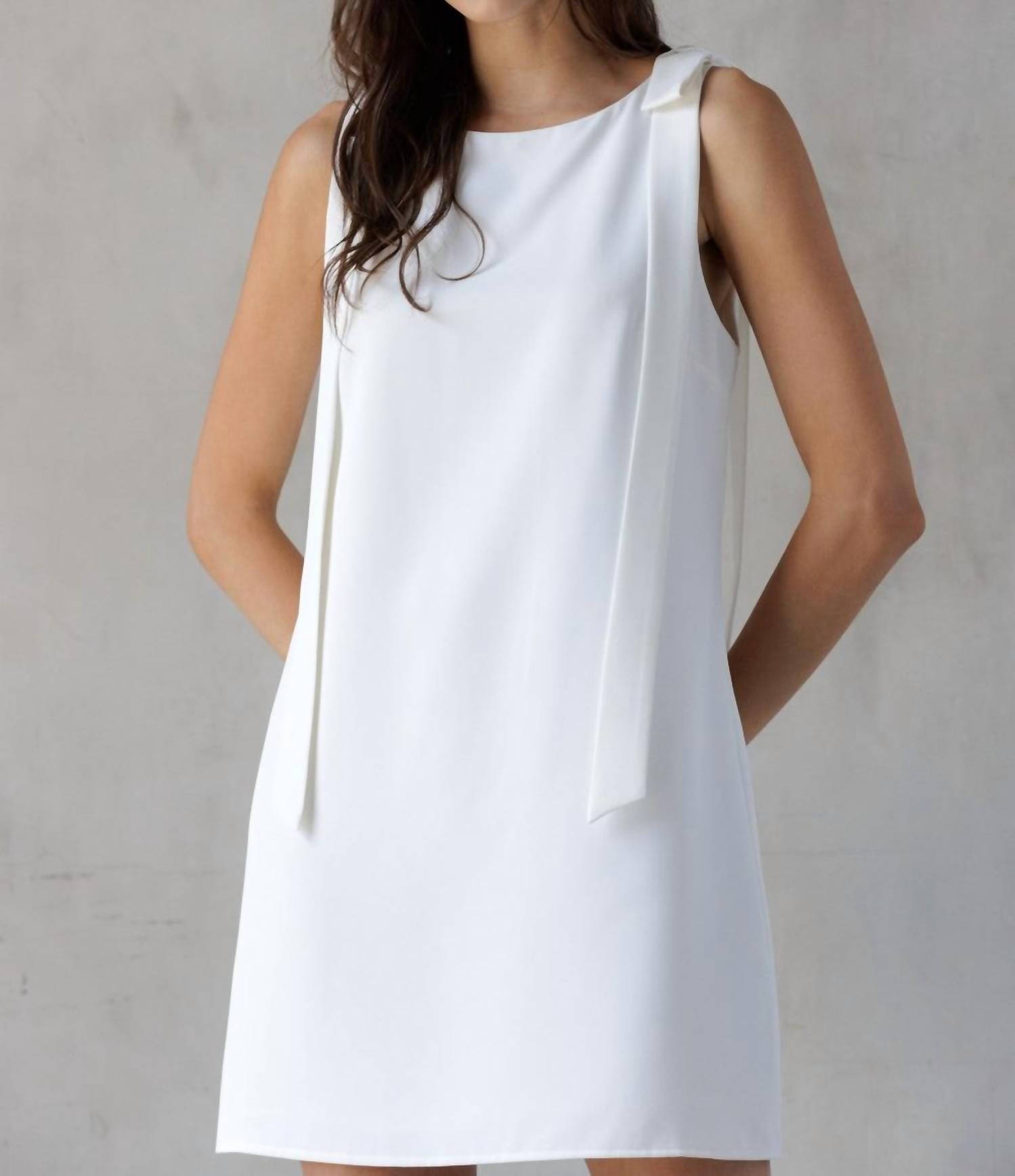 Storia - Jackie O Bow A-Line Shift Mini dress