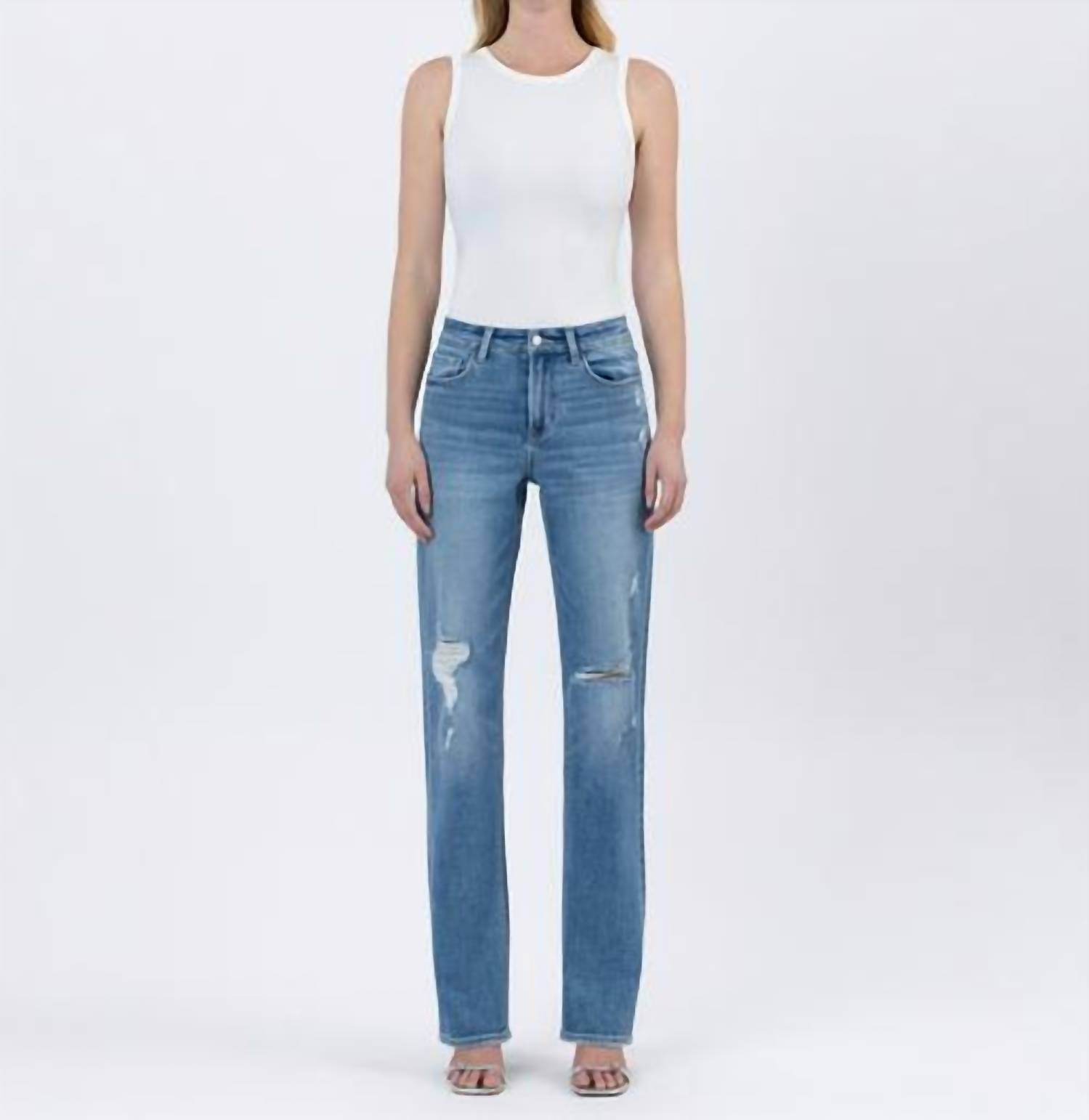 Vervet By Flying Monkey - High Rise Straight Leg Jeans