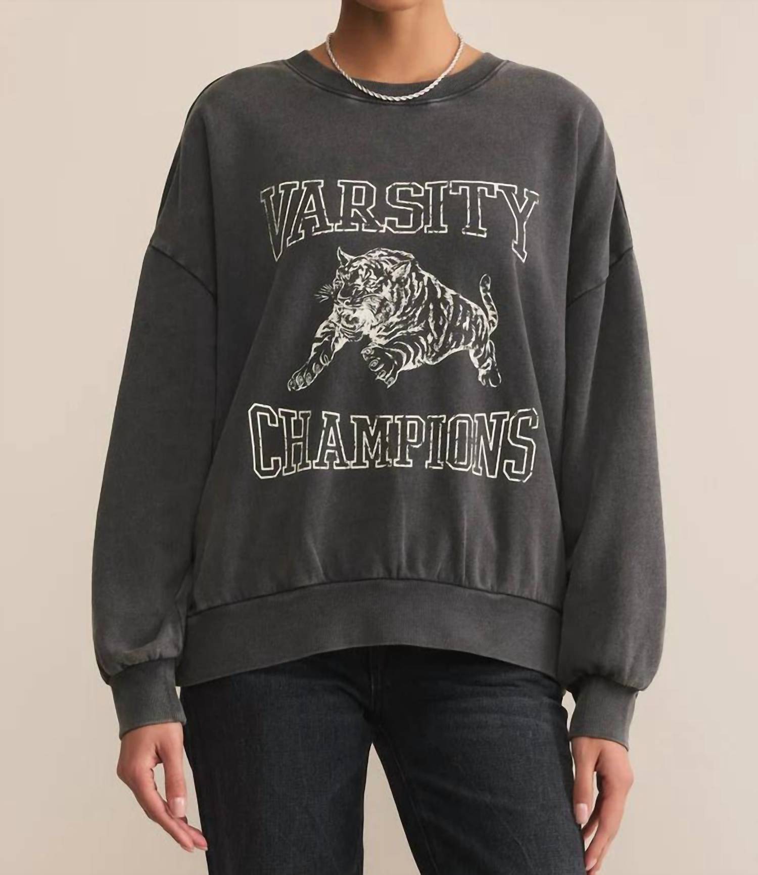 Z Supply - Varsity Long Sleeve Sunday Sweatshirt