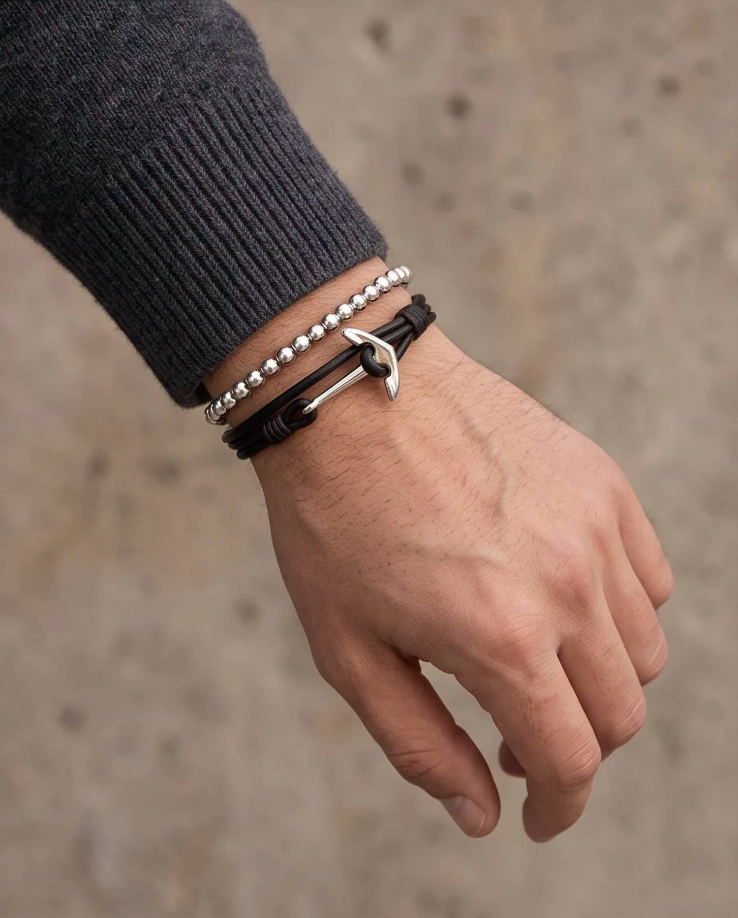 Georgina Jewelry - Men's Anchor Bracelet