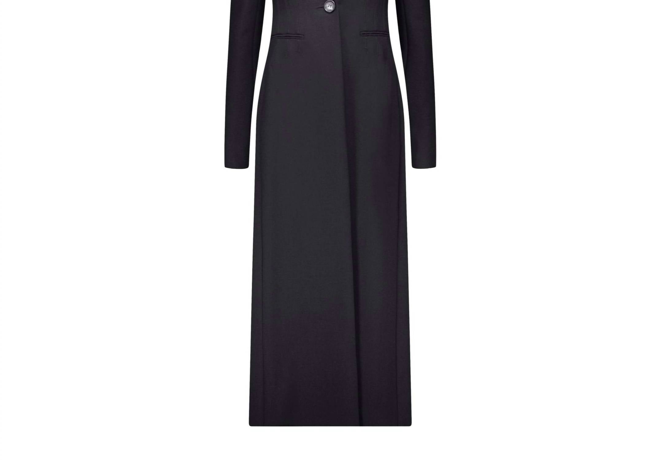 Marina Moscone - Long Single-button Coat