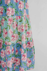 Flying Tomato - Patchwork Printed Woven Maxi Dress