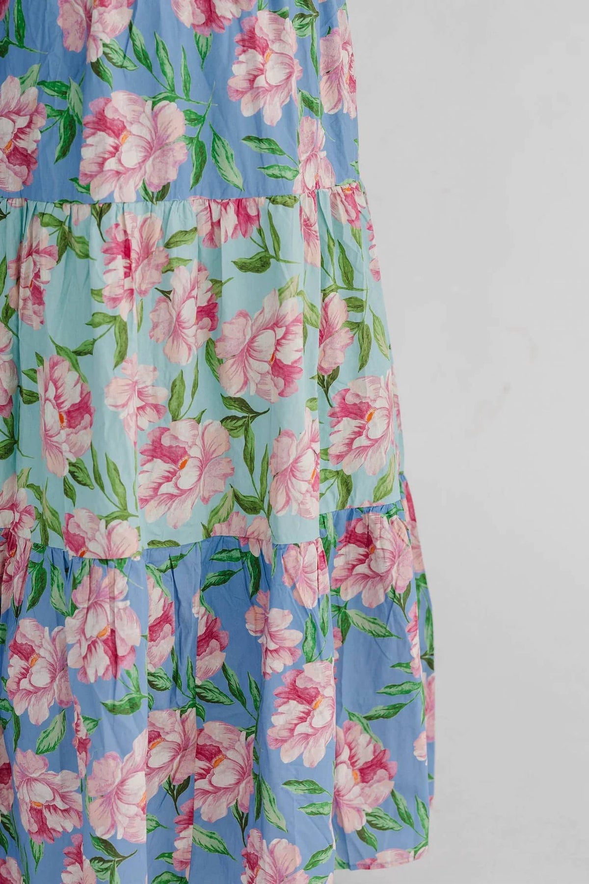 Flying Tomato - Patchwork Printed Woven Maxi Dress