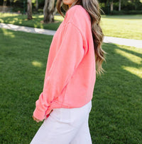 Michelle Mae Denise Sweatshirt in coral - women's top - view 4