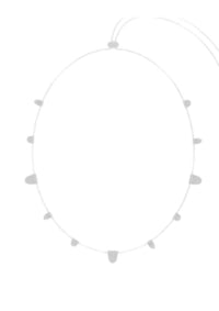 Kendra Scott Women's Adeline Strand Rhodium Metal Necklace in silver - women's jewelry - alternate view