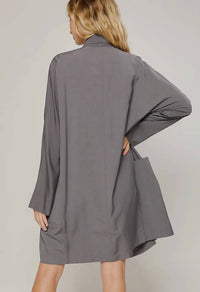 Bluivy - Oversized Drapefront Duster