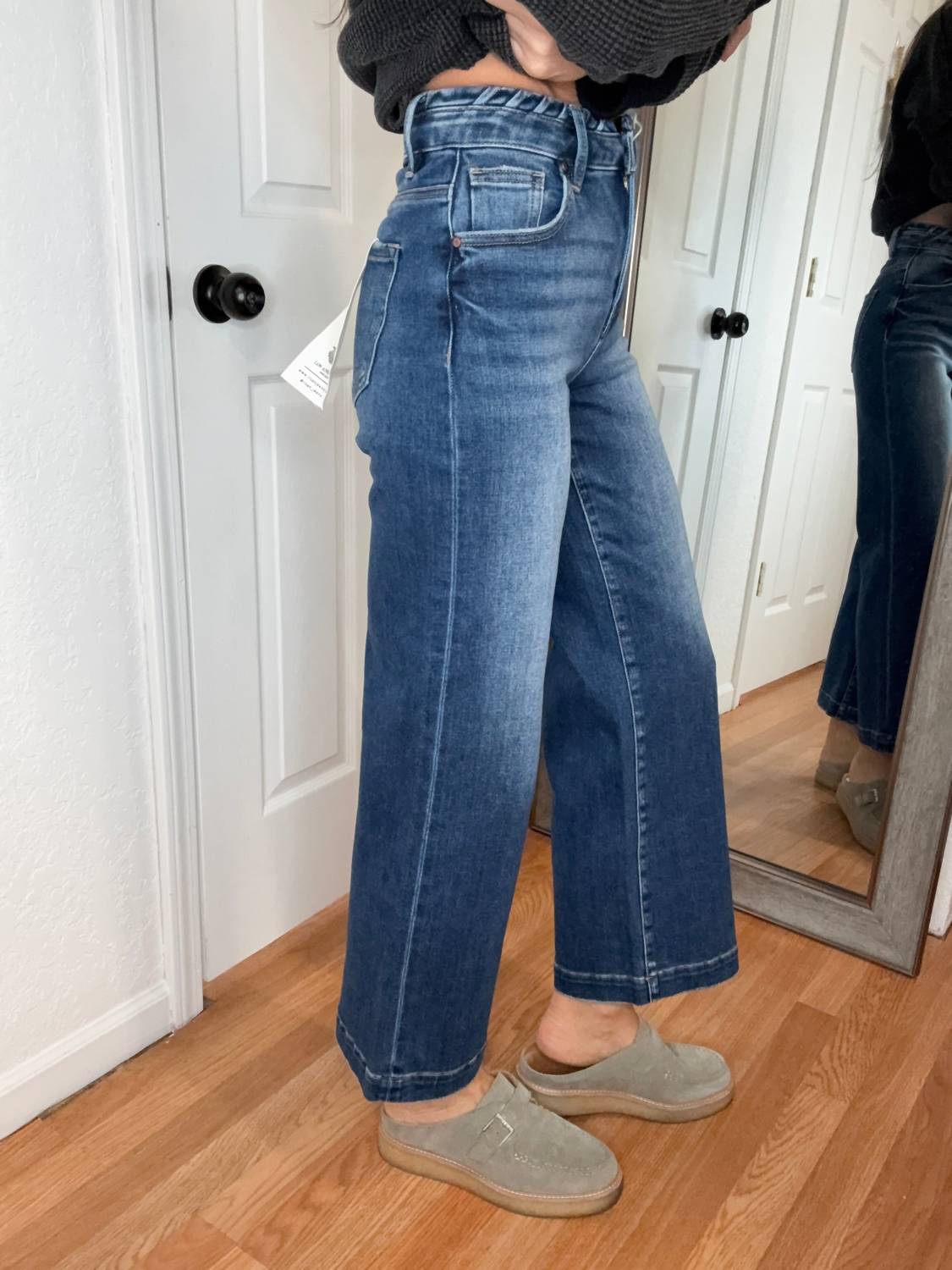 Risen - Kaylee High Rise Wide Leg Denim Jeans