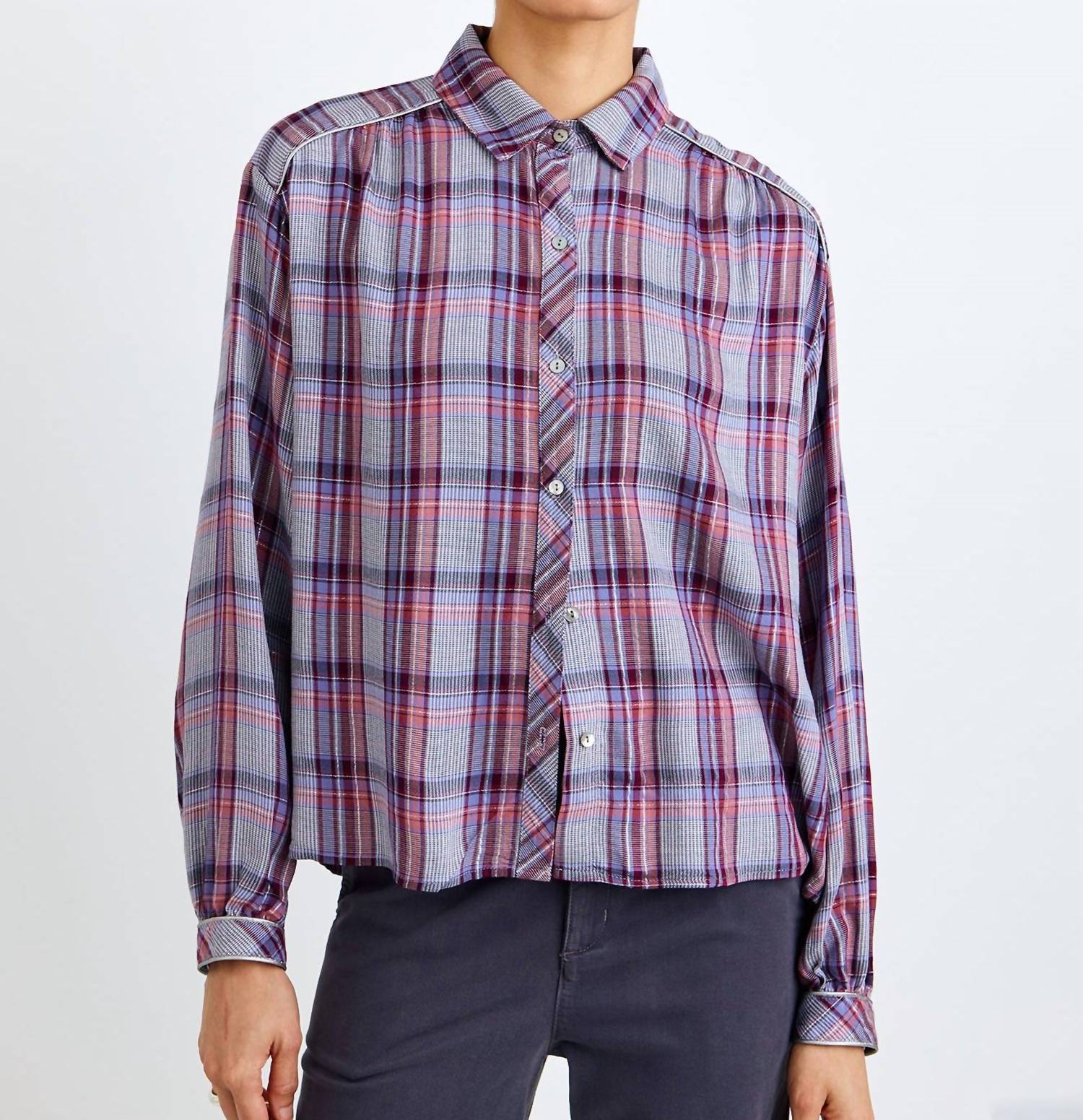 Bella Dahl - Plaid Button Down Top