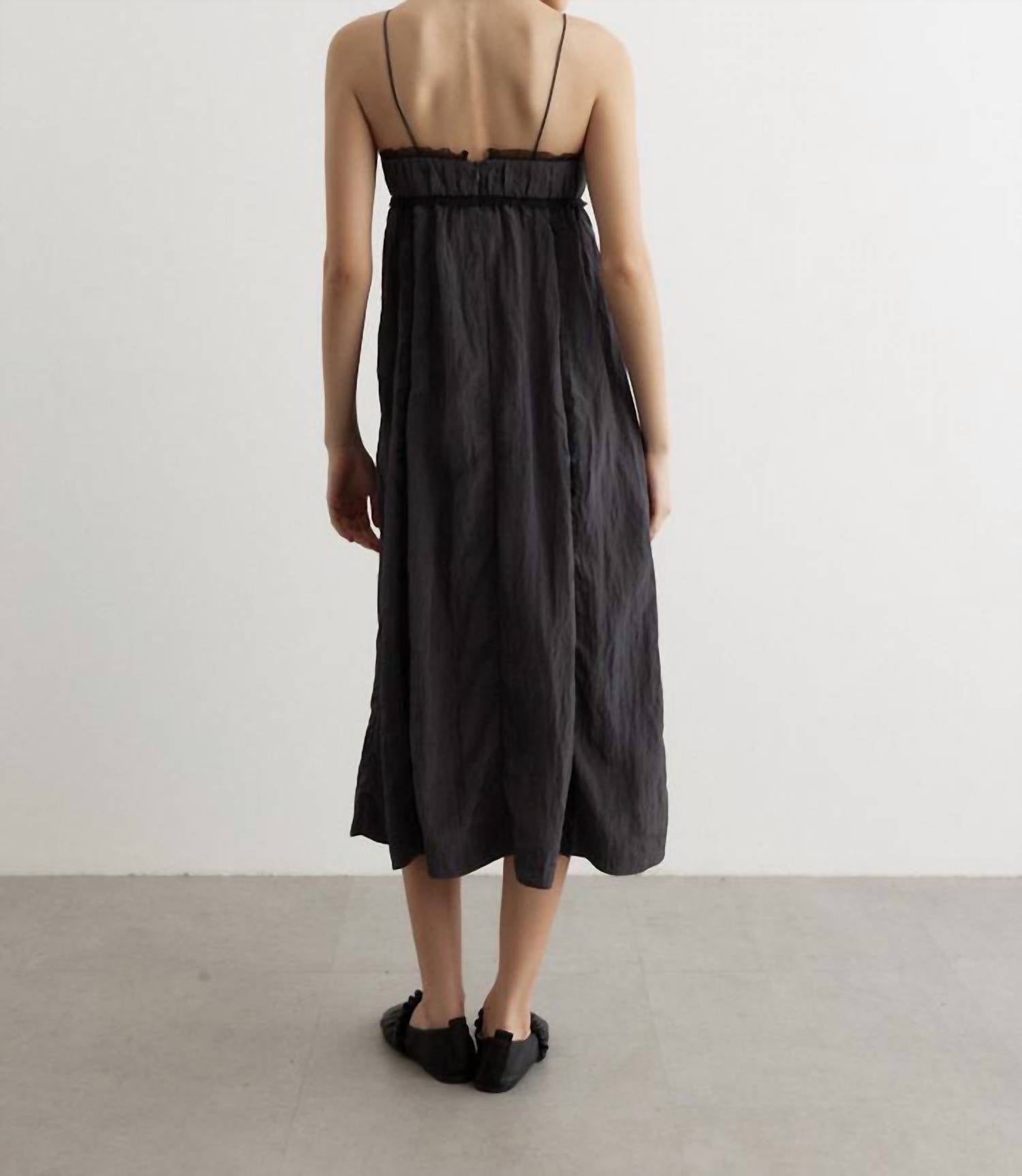 Ganni - Shiny Tech Midi Dress