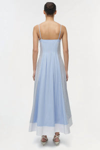 SIMKHAI Chamberlain Dress in periwinkle multi stripe - women's dress - view 4