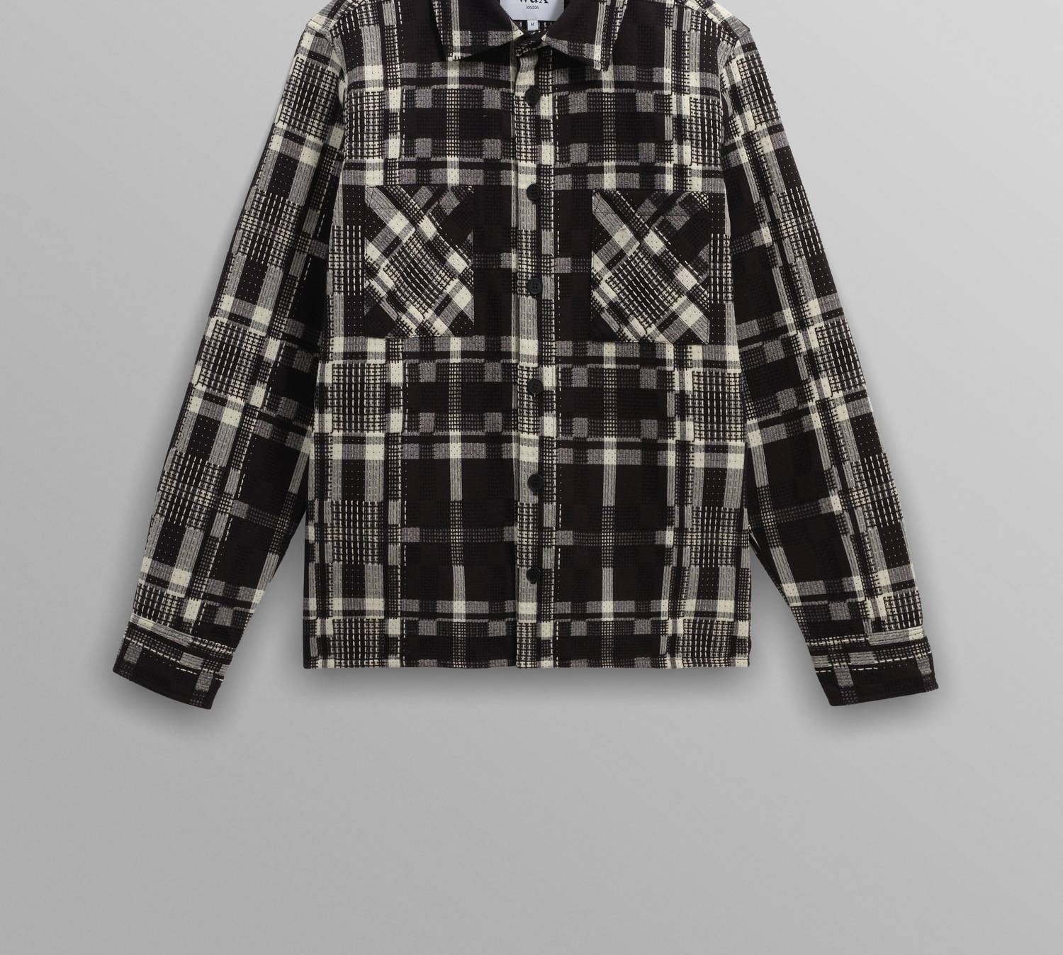 Wax London - Men's Whiting Glitch Check Overshirt