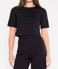 Ripley Rader - Ponte Knit Short Sleeve Top