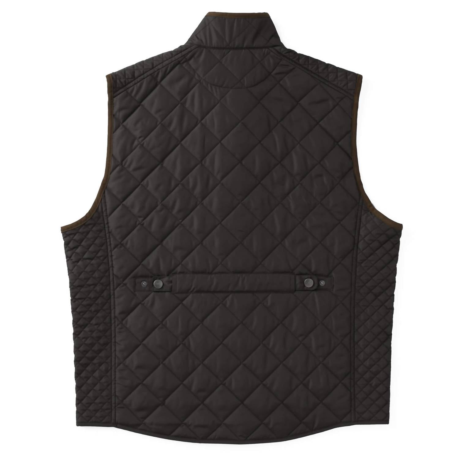 Madison Creek Outfitters Greenville Diamond Quilted Nylon Vest in black - men's jacket - alternate view