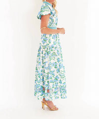 CK BRADLEY Doon Dress in lingren peri - women's dress - detail view